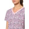 imageNautica Womens Solid VNeck Short Sleeve TShirtCamilla Rose Multi