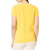 imageNautica Womens Solid VNeck Short Sleeve TShirtDaffodil