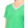 imageNautica Womens Solid VNeck Short Sleeve TShirtFern