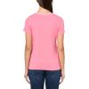 imageNautica Womens Solid VNeck Short Sleeve TShirtPeony