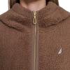 imageNautica womens Solid Sherpa Zipup Hoodie JacketBarley