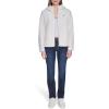 imageNautica womens Solid Sherpa Zipup Hoodie JacketSoft Ivory