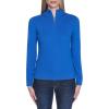 imageNautica Womens 14 Zip Mockneck Cable SweaterCerulean