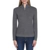 imageNautica Womens 14 Zip Mockneck Cable SweaterFog Heather