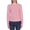 imageNautica Womens Long Sleeve Cable Crewneck SweaterBridal Rose