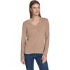 imageNautica Womens Long Sleeve Cable VNeck SweaterCamel