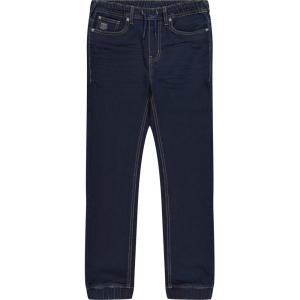 imageNautica Boys Pullon Stretch Denim JoggerStyle Jeans 5Pocket Style ampamp Drawstring ClosureLegacy Dark Blue