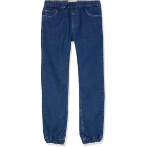 imageNautica Boys Pullon Stretch Denim JoggerStyle Jeans 5Pocket Style ampamp Drawstring ClosureLegacy Medium Blue