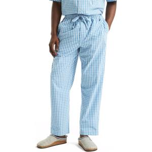 imageNautica Mens Sustainably Crafted Plaid Poplin Sleep PantBlue Yonder