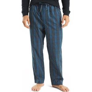 imageNautica Mens Sustainably Crafted Plaid Poplin Sleep PantEnsign Blue