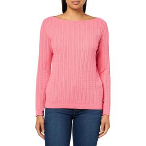 imageNautica Womens Long Sleeve Cable Boatneck SweaterConfetti