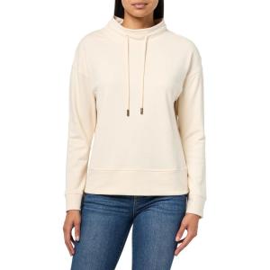 imageNautica Womens Long Sleeve Mock Neck Pullover SweatshirtWhite Swan