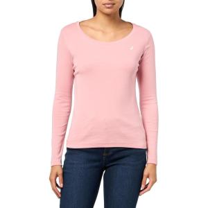 imageNautica Womens Long Sleeve Solid Scoop Neck Cotton TShirtBridal Rose