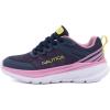 imageNautica Kids Girls Metallic Fashion Sneaker LaceUp Athletic Running Shoe I kappil I Big Kid  Little Kid  ToddlerNavy Pink Lime