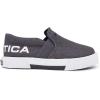 imageNautica Kids SlipOn Sneakers  Casual LowTop Shoes for Boys and Girls  Comfortable Athletic Style for School Play and Everyday Wear  ToddlerLittle KidBig Kid SizesGrey Denim