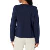 imageNautica Womens Open Front Knit Captains Jacket JacketBlue