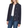 imageNautica Womens Open Front Knit Captains Jacket JacketNight Sky