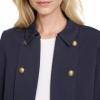 imageNautica Womens Open Front Knit Captains Jacket JacketNight Sky