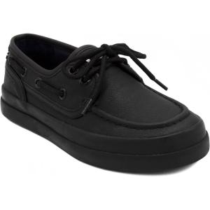 imageNautica Kids Casual Boat Shoe Loafers  School Shoes for Boys ToddlerLittle KidBig KidAllover Black