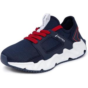 imageNautica Kids Running Sneakers  Comfortable Shoes for Boys and Girls  Sizes for Big ampamp Little Kids LaceUpBungee ManalapinAmericanamazi