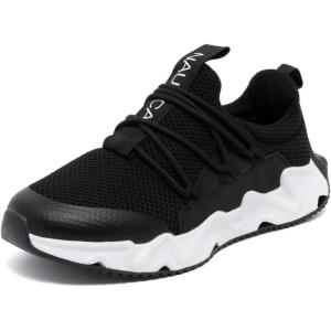 imageNautica Kids Running Sneakers  Comfortable Shoes for Boys and Girls  Sizes for Big ampamp Little Kids LaceUpBungee ManalapinBlackmimm