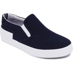 imageNautica Kids SlipOn Sneakers  Casual LowTop Shoes for Boys and Girls  Comfortable Athletic Style for School Play and Everyday Wear  ToddlerLittle KidBig Kid SizesNavy Ripstop