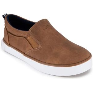 imageNautica Kids SlipOn Sneakers  Casual LowTop Shoes for Boys and Girls  Comfortable Athletic Style for School Play and Everyday Wear  ToddlerLittle KidBig Kid SizesTan Smooth Bennett