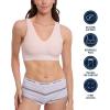 imageNautica Womens 3Pack Wireless Bra Laser Lounge NoShow Everyday Comfort BralettesSepia RoseCafe LatteNocturnal Navy