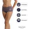 imageNautica Womens Cotton Boyshort Underwear Set 5PackDark SlateSilver CloudMoonstoneBlackNt Hibiscus