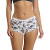 imageNautica Womens Cotton Boyshort Underwear Set 5PackDark SlateSilver CloudMoonstoneBlackNt Hibiscus