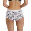imageNautica Womens Cotton Boyshort Underwear Set 5PackDark SlateSilver CloudMoonstoneBlackNt Hibiscus