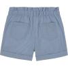 imageNautica Girls Chambray Shorts Lightweight Cotton with Ruffled Elastic Waistband ampamp PocketsChambray Xlt