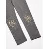 imageNautica Girls Leggings Full Length Pullon Stretch Pants with Elastic Waistband ampamp Logo DetailCharcoal Star