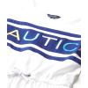 imageNautica Girls Short Sleeve Jersey Tee Dress with Elastic Cinched Waist Fun Designs ampamp ColorsWhite