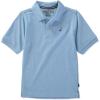 imageNautica Boys Short Sleeve Anchor Polo Button Closure Soft ampamp Comfortable Pique FabricLight Blue