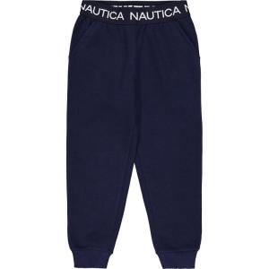 imageNautica Girls Fleece Pullon Jogger Sweatpants Functional Side PocketsPeacoat