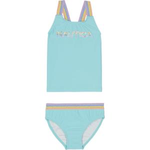 imageNautica Girls TwoPiece Bikini Swimsuit Set UPF 50 Sun Protection QuickDry Bathing SuitTangerine Turquoise
