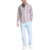 imageNautica Mens Plaid Poplin ShirtTeaberry