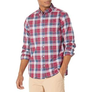 imageNautica Mens Plaid Poplin ShirtRusted Hull