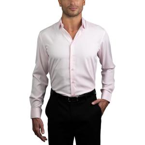 imageNautica Regular Fit Long Sleeve Button Down Dress Shirts for Men  Wrinkle Free Long Sleeve Shirt Mens Formal 4Way StretchPowder Pink