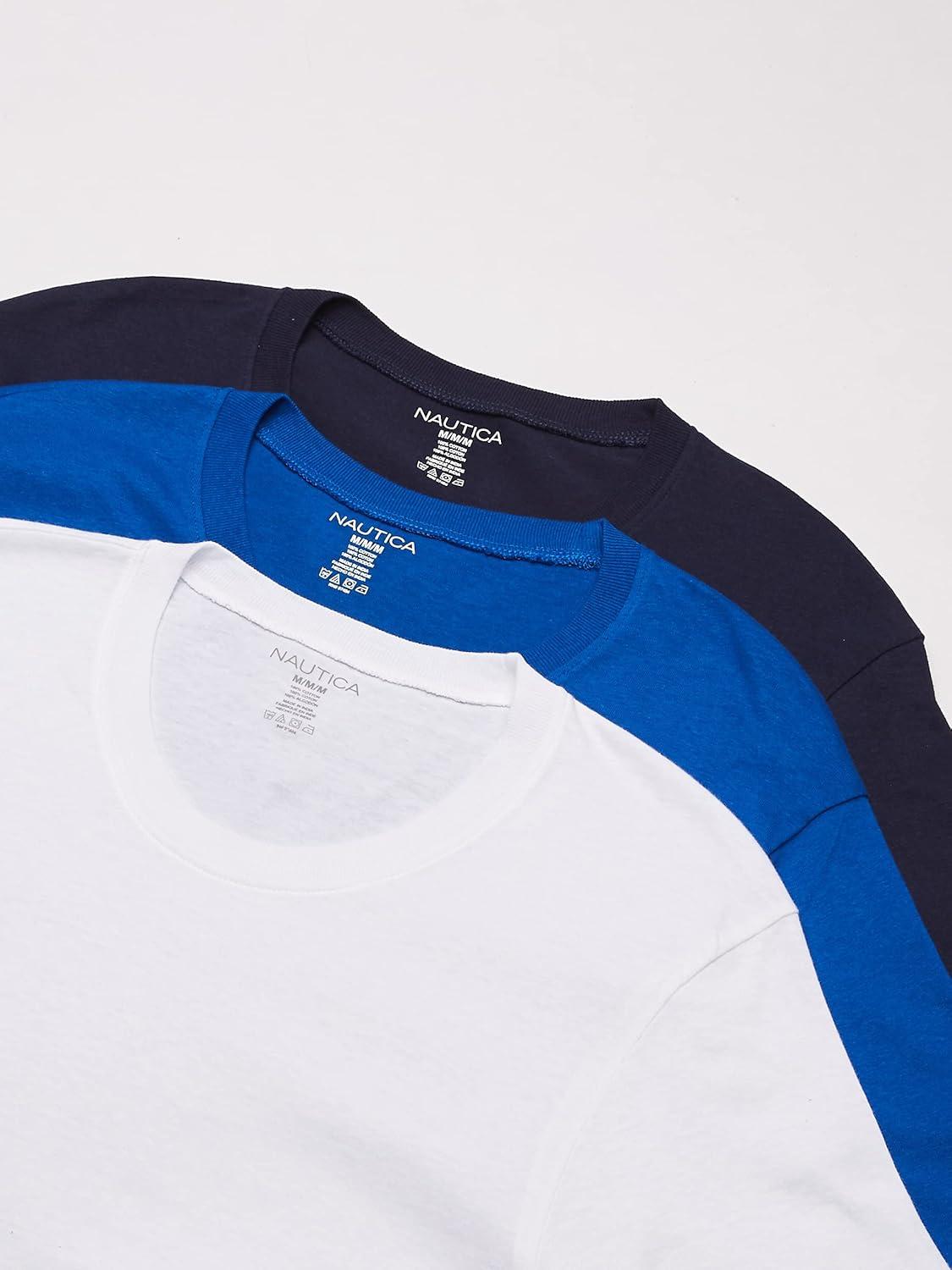 imageCotton Crew Neck TShirtMulti PacksPeacoatCobaltWhite