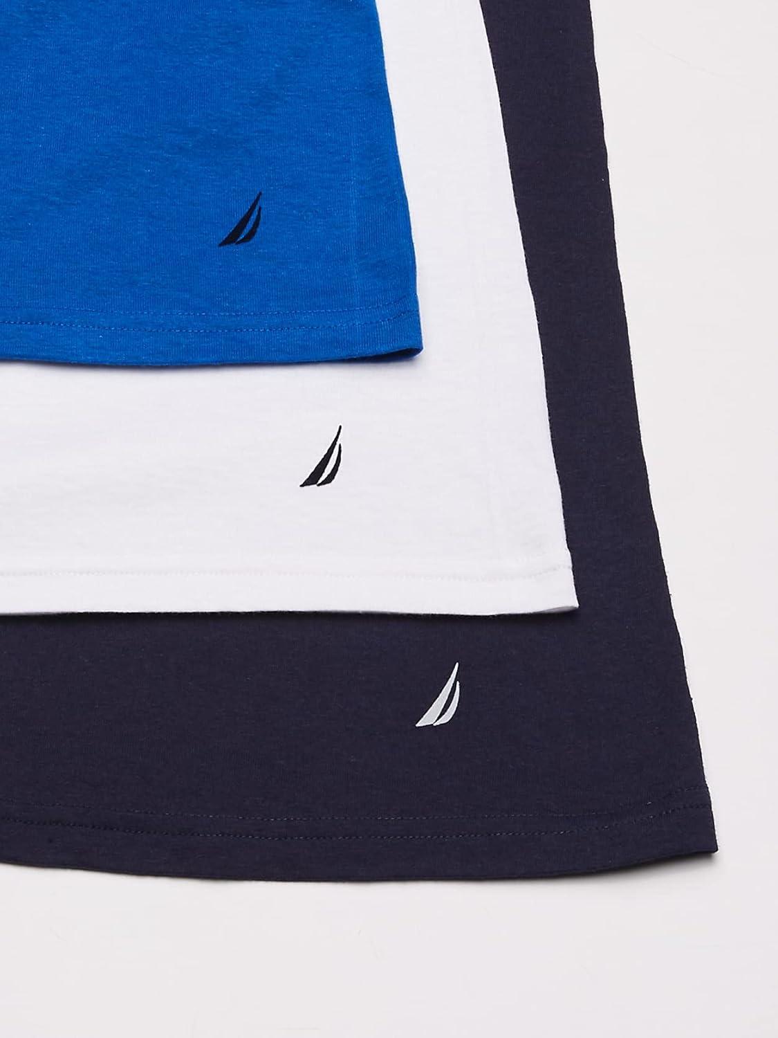 imageCotton Crew Neck TShirtMulti PacksPeacoatCobaltWhite