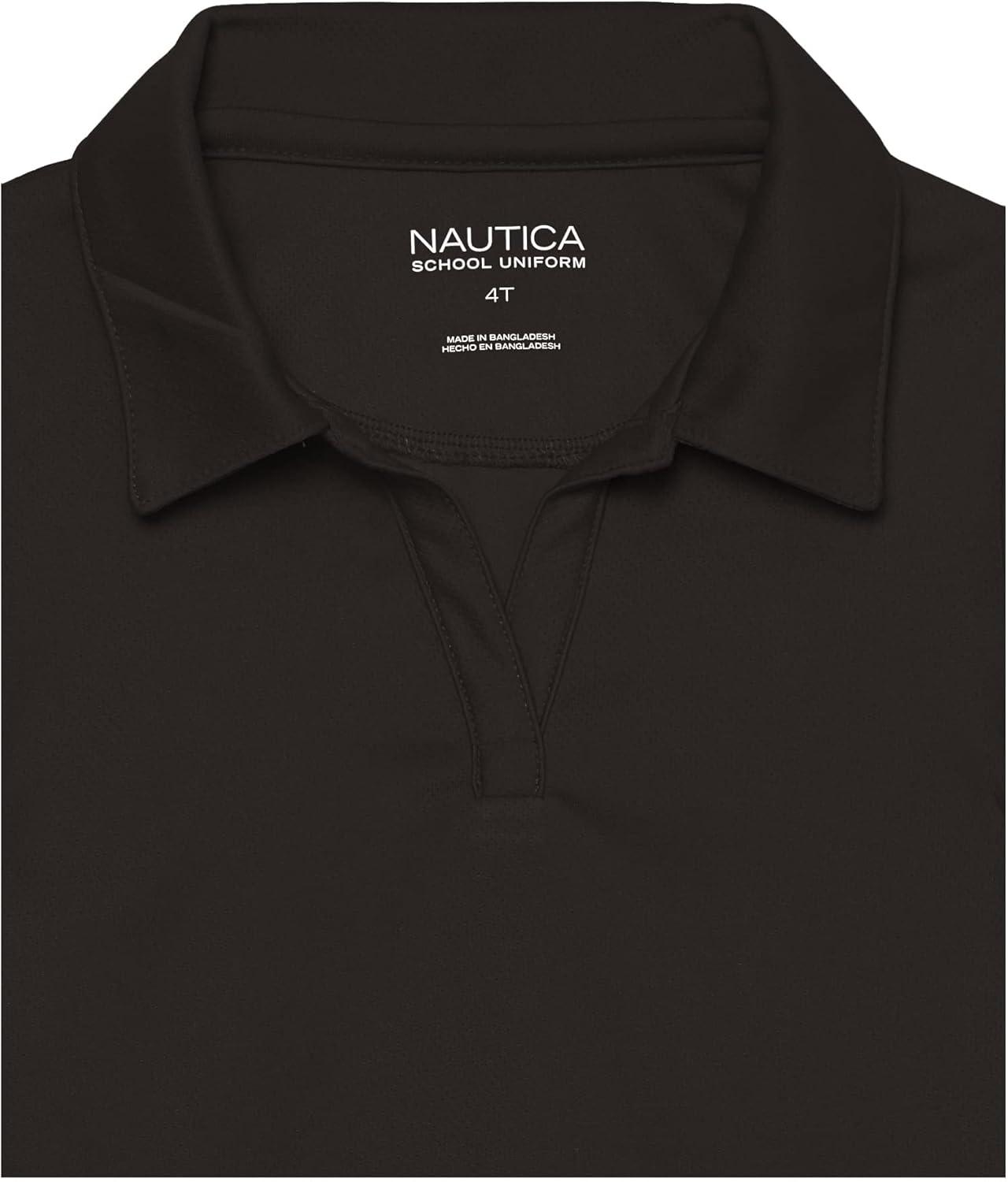 imageNautica Girls Short Sleeve Performance PoloBlack