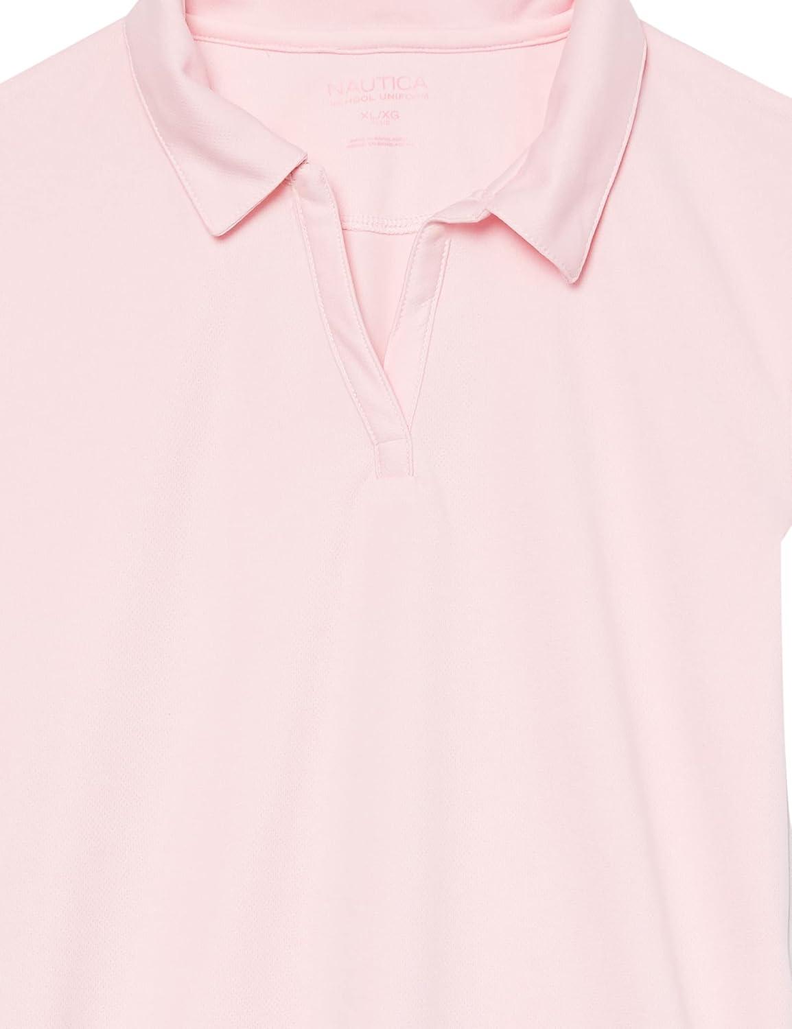 imageNautica Girls Short Sleeve Performance PoloLight Pink