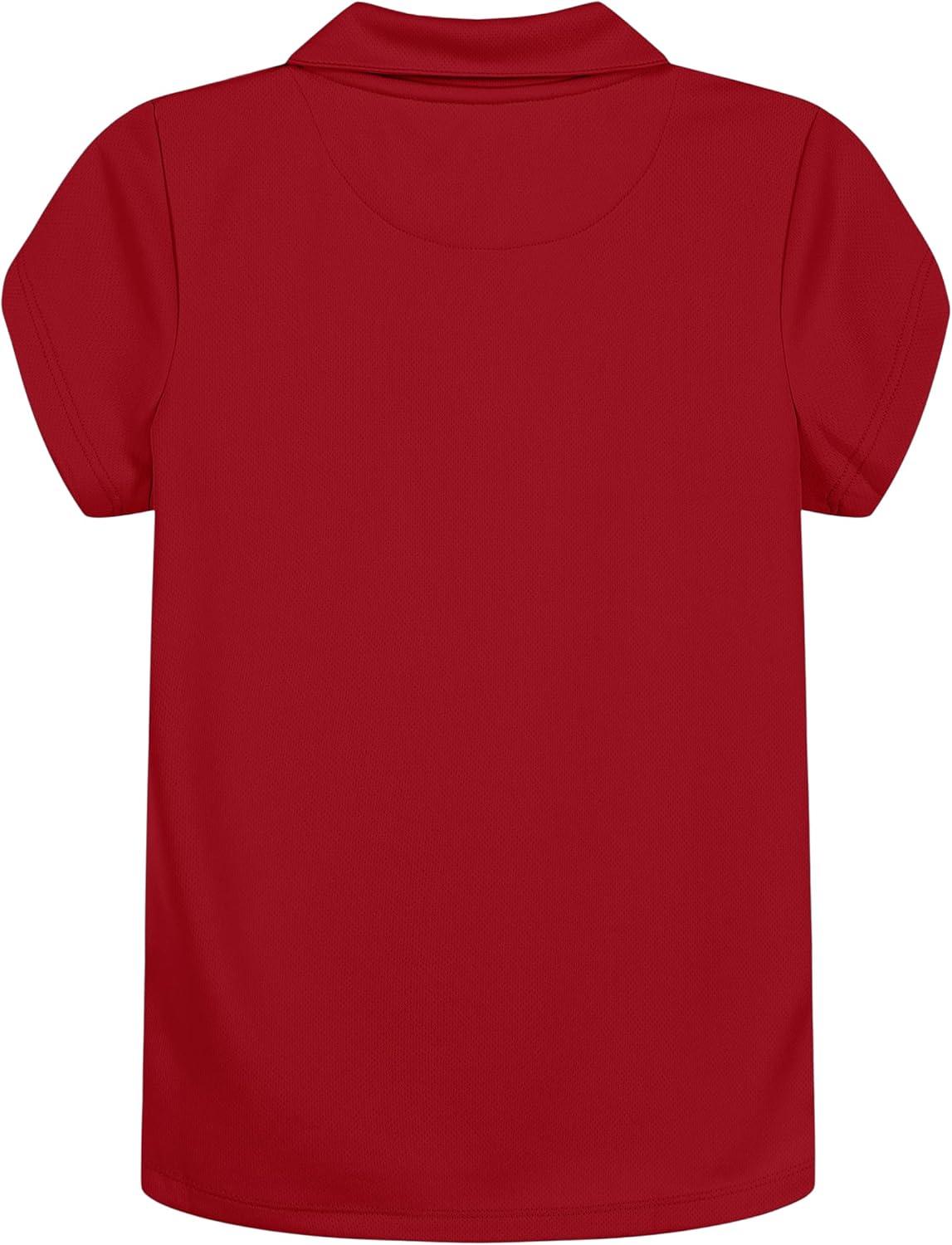 imageNautica Girls Short Sleeve Performance PoloRed