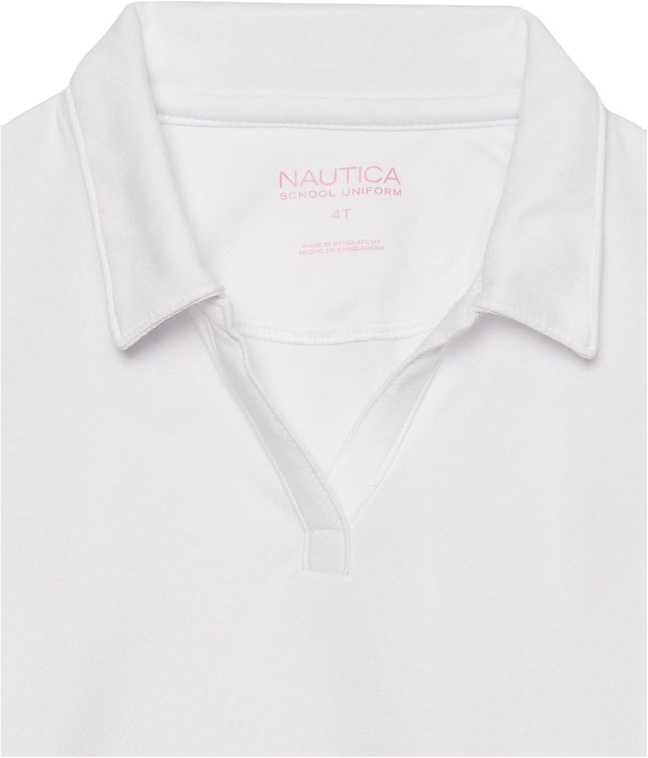 imageNautica Girls Short Sleeve Performance PoloWhite
