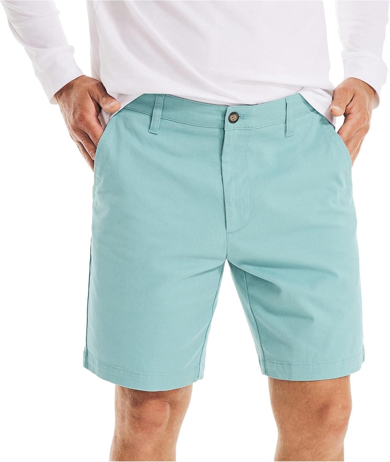 imageNautica Mens 85quot Deck ShortAtlantis Green
