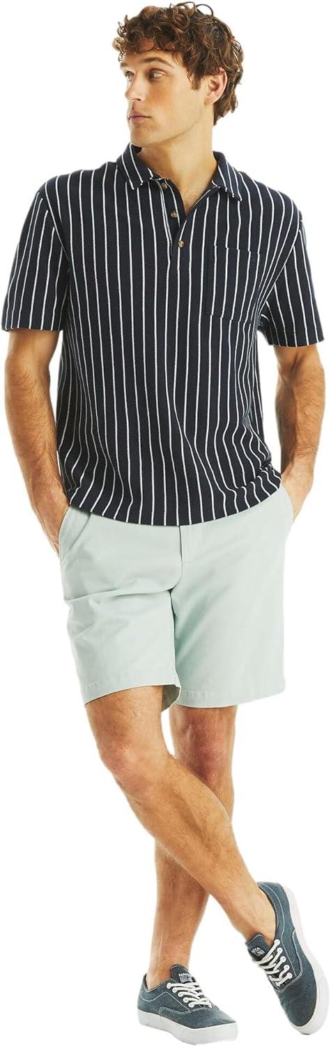 imageNautica Mens 85quot Deck ShortBay Blue
