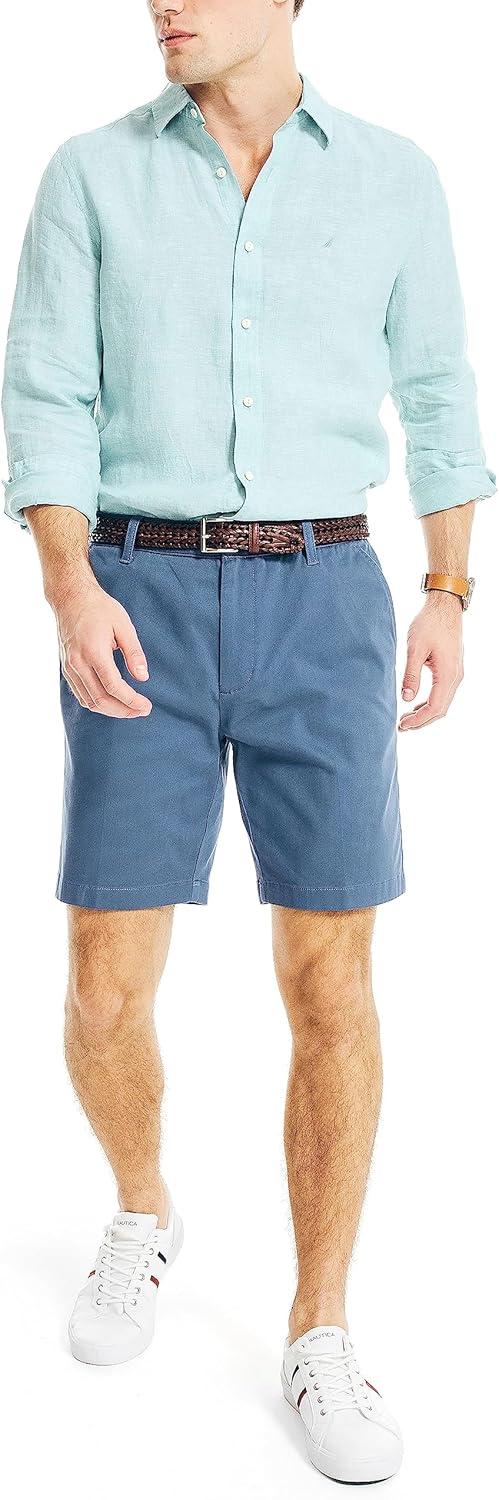 imageNautica Mens 85quot Deck ShortBlue Indigo
