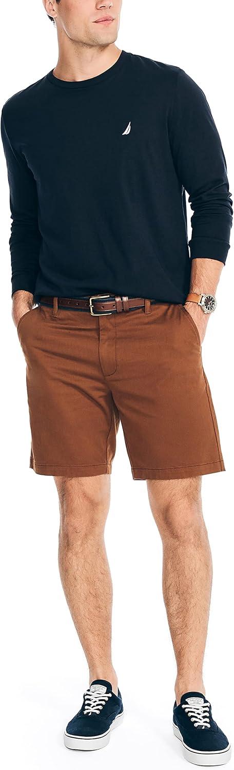 imageNautica Mens 85quot Deck ShortCoconut Shell